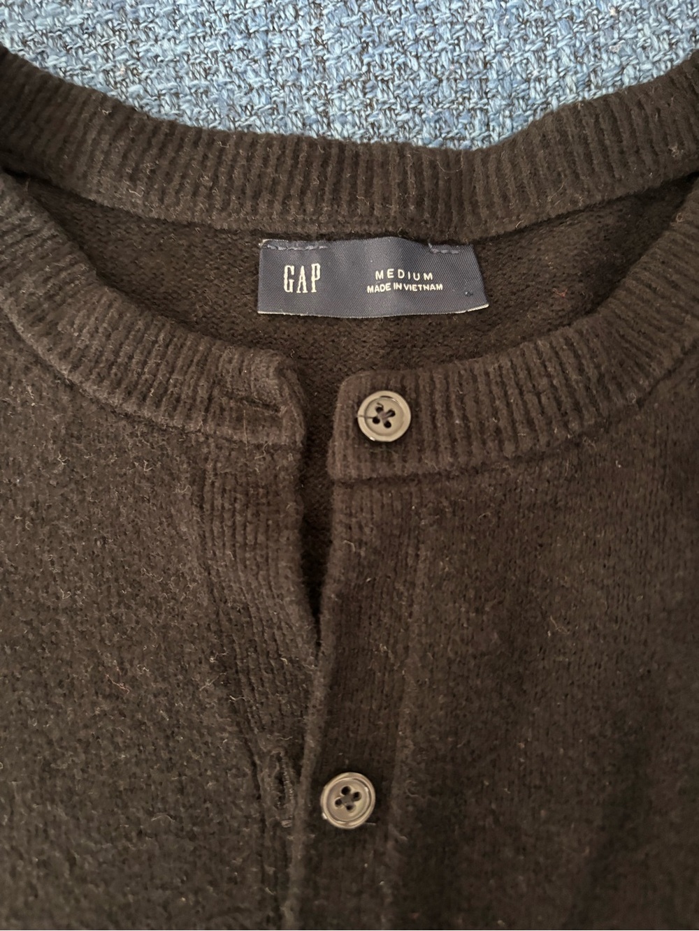GAP women’s Black Button-Front Sweater